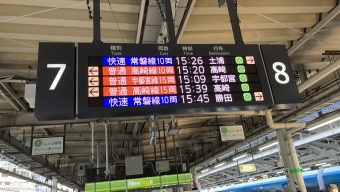 東京駅から北上尾駅の乗車記録(乗りつぶし)写真