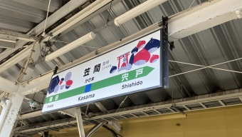 笠間駅から友部駅:鉄道乗車記録の写真