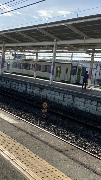 倉賀野駅から小川町駅の乗車記録(乗りつぶし)写真