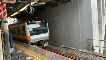 御茶ノ水駅から神田駅の乗車記録(乗りつぶし)写真
