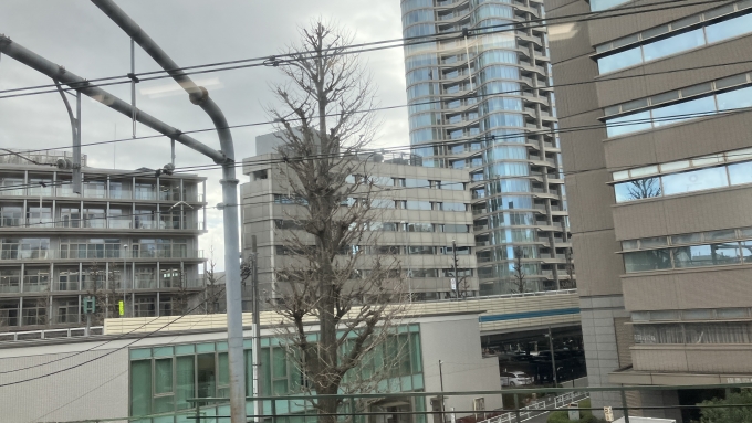 鉄道乗車記録の写真:車窓・風景(3)        「代々木駅を過ぎた辺りからしばらく首都高速4号新宿線と並走する。」