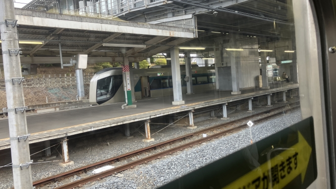 鉄道乗車記録の写真:列車・車両の様子(未乗車)(2)        「佐野駅には東武佐野線も乗り入れているが、ちょうど特急リバティりょうもう12号浅草行き(1612)が停車していた。」