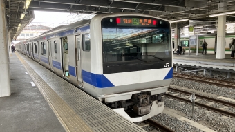 小山駅から結城駅の乗車記録(乗りつぶし)写真