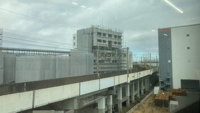 鉄道乗車記録の写真:車窓・風景(2)        「二俣新町駅の手前で京葉線高谷支線と分かれる。」