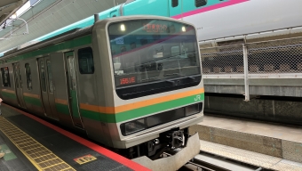 東京駅から横浜駅(東海道本線経由)の乗車記録(乗りつぶし)写真