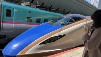 東京駅から高崎駅(北陸新幹線経由)の乗車記録(乗りつぶし)写真