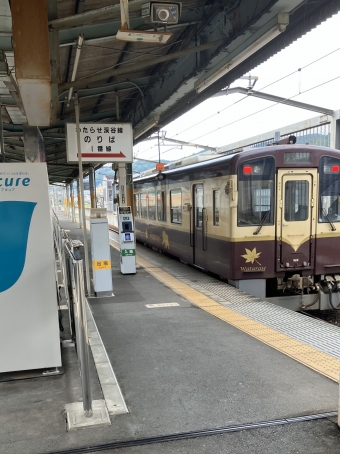 桐生駅から下新田駅の乗車記録(乗りつぶし)写真