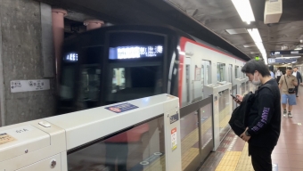 日比谷駅から虎ノ門ヒルズ駅の乗車記録(乗りつぶし)写真