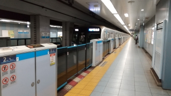 竹橋駅から大手町駅の乗車記録(乗りつぶし)写真