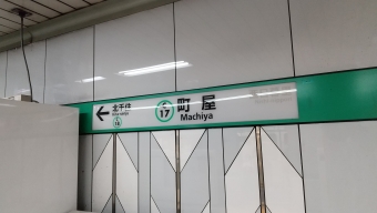 西日暮里駅から町屋駅の乗車記録(乗りつぶし)写真