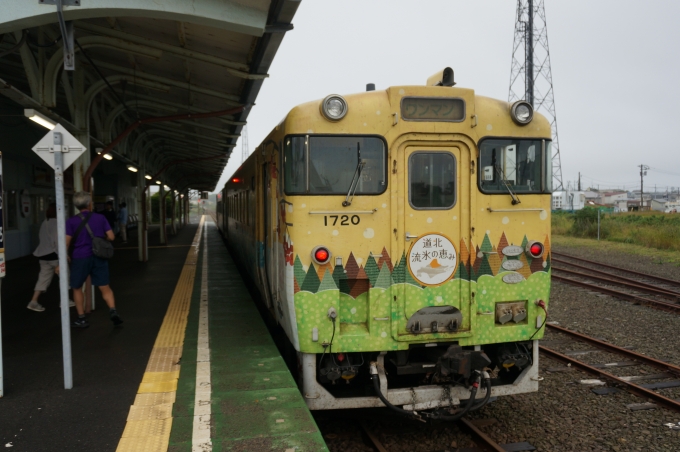 鉄道乗車記録の写真:乗車した列車(外観)(1)        「根室駅にて。」