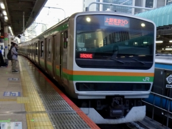 東京駅から高崎駅の乗車記録(乗りつぶし)写真