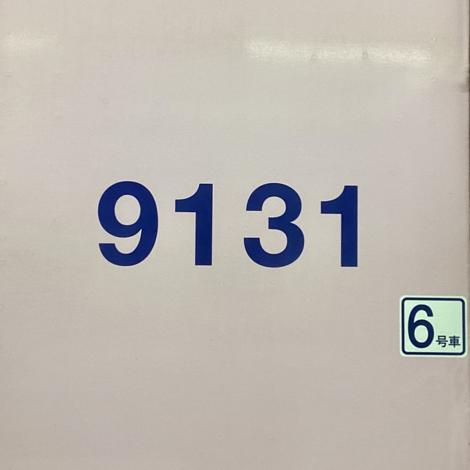 鉄道乗車記録の写真:乗車した列車(外観)(2)        「6号車・9131」
