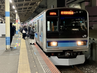 船橋駅から茅場町駅の乗車記録(乗りつぶし)写真