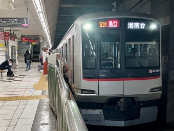 日吉駅から羽沢横浜国大駅の乗車記録(乗りつぶし)写真