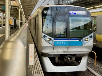 中野駅から茅場町駅の乗車記録(乗りつぶし)写真
