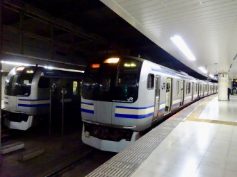 東京駅から千葉駅の乗車記録(乗りつぶし)写真
