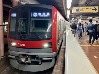 南千住駅から日比谷駅の乗車記録(乗りつぶし)写真