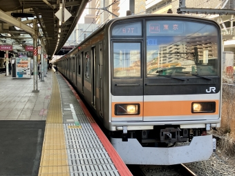 立川駅から東京駅の乗車記録(乗りつぶし)写真