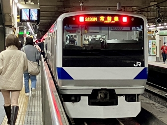 上野駅から南千住駅の乗車記録(乗りつぶし)写真