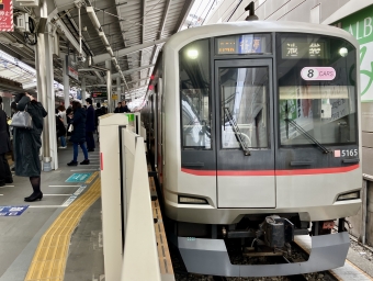 武蔵小杉駅から自由が丘駅の乗車記録(乗りつぶし)写真