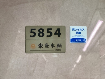 多摩川駅から日吉駅の乗車記録(乗りつぶし)写真