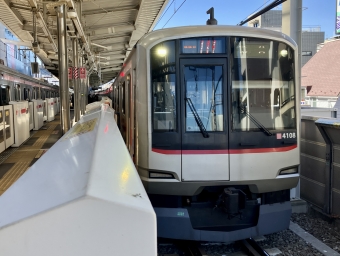 日吉駅から学芸大学駅の乗車記録(乗りつぶし)写真