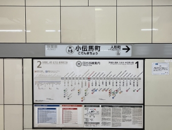 小伝馬町駅 写真:駅名看板