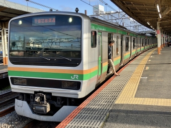 大船駅から上野駅の乗車記録(乗りつぶし)写真