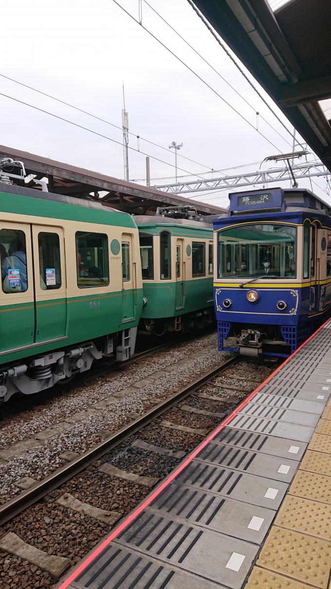 鉄道乗車記録の写真:乗車した列車(外観)(2)        「江ノ電」