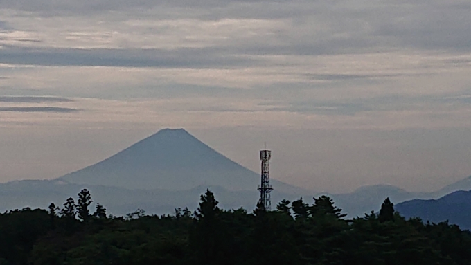 鉄道乗車記録の写真:車窓・風景(1)          「朝の富士山」