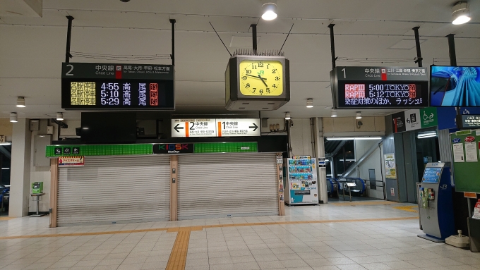 鉄道乗車記録の写真:駅舎・駅施設、様子(1)     「西八王子を出発」