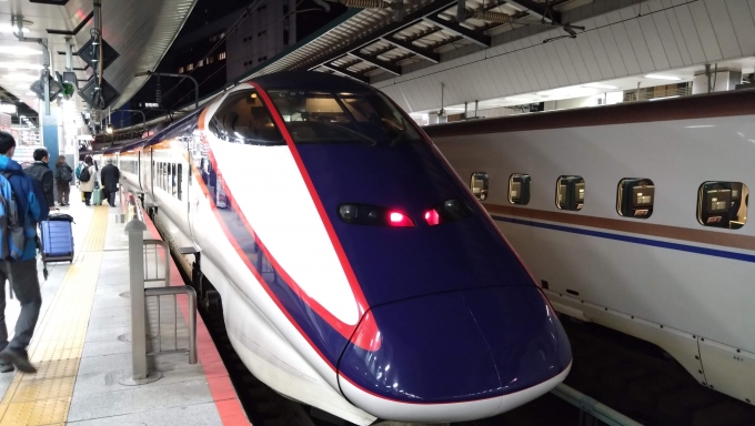 鉄道乗車記録の写真:乗車した列車(外観)(2)        「つばさ121号 新庄行き」