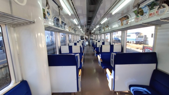 鉄道乗車記録の写真:車内設備、様子(4)     「リレー113号 会津若松行き車内」