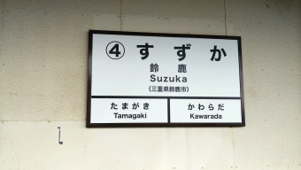 鈴鹿駅から名古屋駅の乗車記録(乗りつぶし)写真