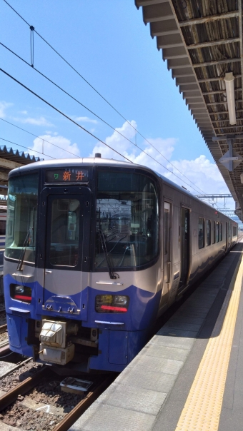 上越妙高駅から松本駅の乗車記録(乗りつぶし)写真