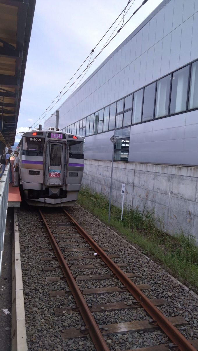 鉄道乗車記録の写真:乗車した列車(外観)(7)        「ＪＲ函館本線 快速はこだてライナー 函館行き」