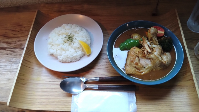鉄道乗車記録の写真:駅弁・グルメ(3)        「Soup Curry & Bar Jamii 」