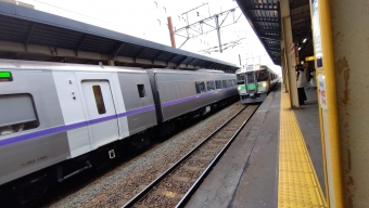 新札幌駅から白石駅の乗車記録(乗りつぶし)写真