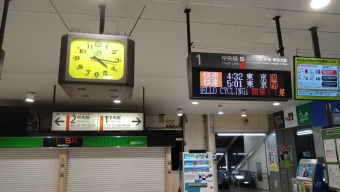 西八王子駅から東京駅の乗車記録(乗りつぶし)写真