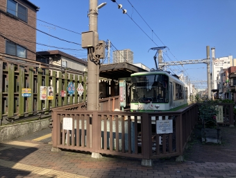 三ノ輪橋停留場から熊野前停留場の乗車記録(乗りつぶし)写真