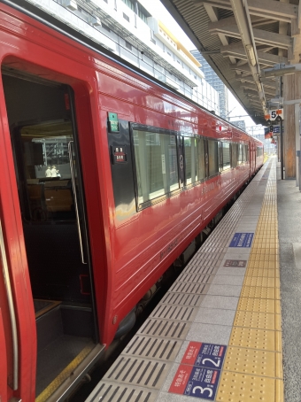 熊本駅から別府駅の乗車記録(乗りつぶし)写真