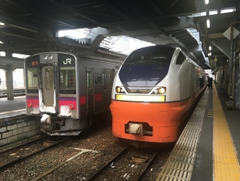 秋田駅から青森駅の乗車記録(乗りつぶし)写真