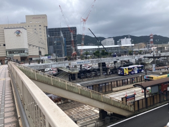 長崎駅前停留場から市役所停留場の乗車記録(乗りつぶし)写真
