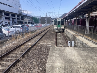 福島駅から米沢駅の乗車記録(乗りつぶし)写真