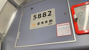 二俣川駅から武蔵小杉駅の乗車記録(乗りつぶし)写真