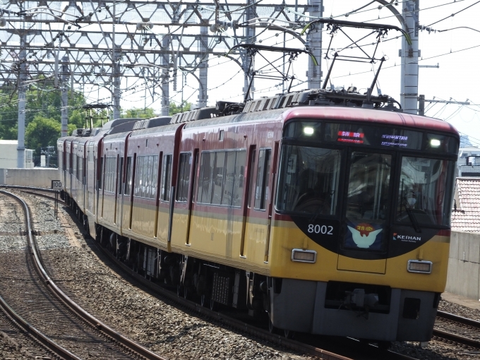 鉄道フォト・写真：京阪電鉄 京阪8000系電車 8002 大和田駅 (大阪府) 鉄道フォト・写真 by 近鉄好きさん - 撮影日 2024/07/06 13:42