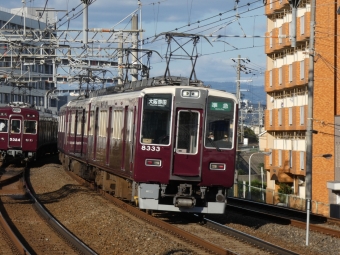 阪急電鉄 阪急8300形(Mc) 8333 鉄道フォト・写真 by 関西を拠点に活動する鉄道好きさん 相川駅：2022年10月29日15時ごろ