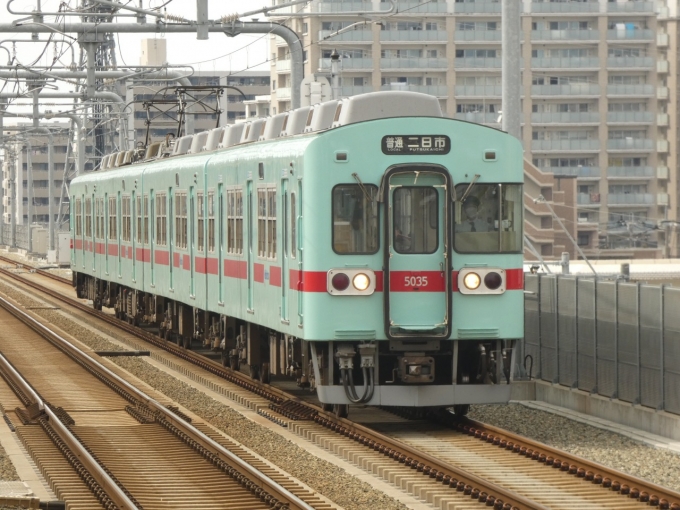 鉄道フォト・写真：西日本鉄道 西鉄5000形電車 5035 白木原駅 鉄道フォト・写真 by 関西を拠点に活動する鉄道好きさん - 撮影日 2024/04/28 15:13