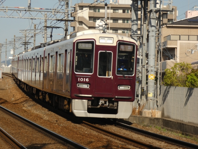 鉄道フォト・写真：阪急電鉄 阪急1000系電車(2代) 1016 武庫之荘駅 鉄道フォト・写真 by 関西を拠点に活動する鉄道好きさん - 撮影日 2024/05/02 07:36